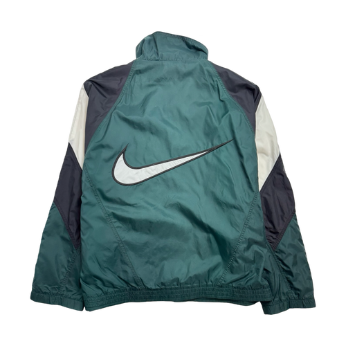 Vintage 90s Nike Windbreaker Zip-Up Pine Green | Vintage Clothing Store Canada