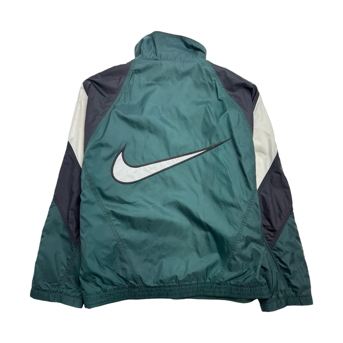 Vintage 90s Nike Windbreaker Zip-Up Pine Green | Vitnage Clothing Store Canada