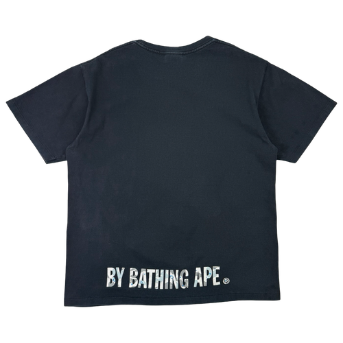 BAPE Apesta Camo Ape Head Star Tee Black (USED) | Vintage Clothing Store Canada