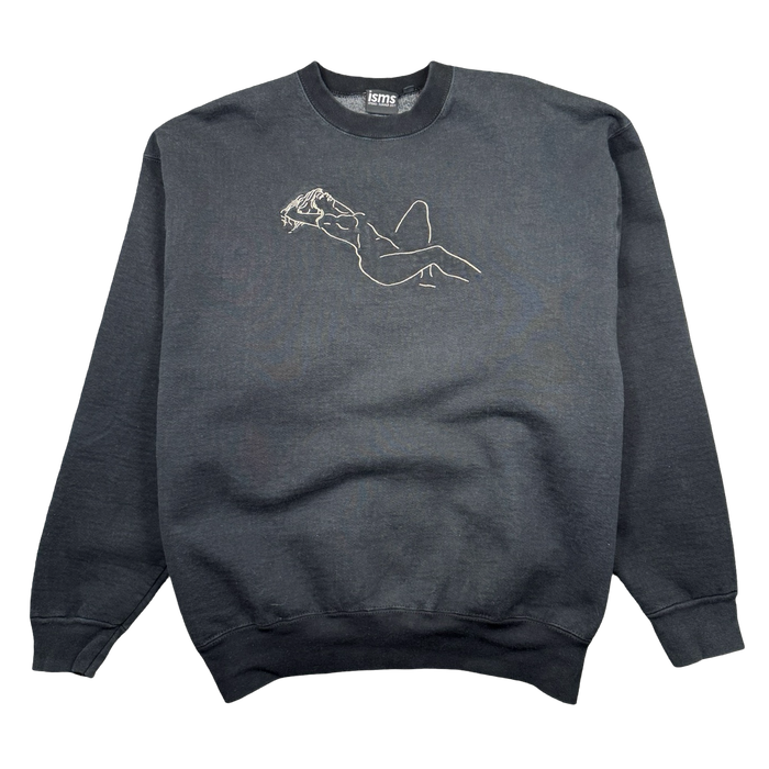 Vintage Girl Graphic Crewneck Black | Vitnage Clothing Store Canada
