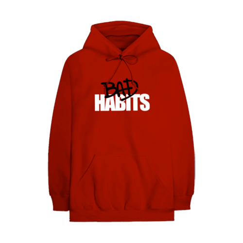 Vlone x Nav Bad Habits Drip Hoodie Red | Vintage Clothing Store Canada