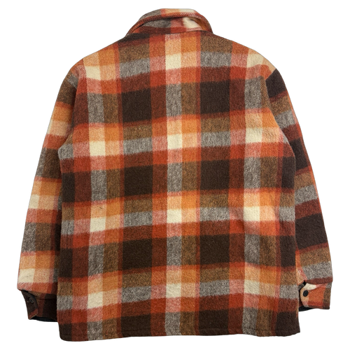 Vintage Stagway Wool Plaid Full Zip Jacket | Vintage Clothing Store Canada