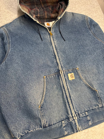 Vintage 1990’s A91 Carhartt Active Jacket Denim Dusty Blue