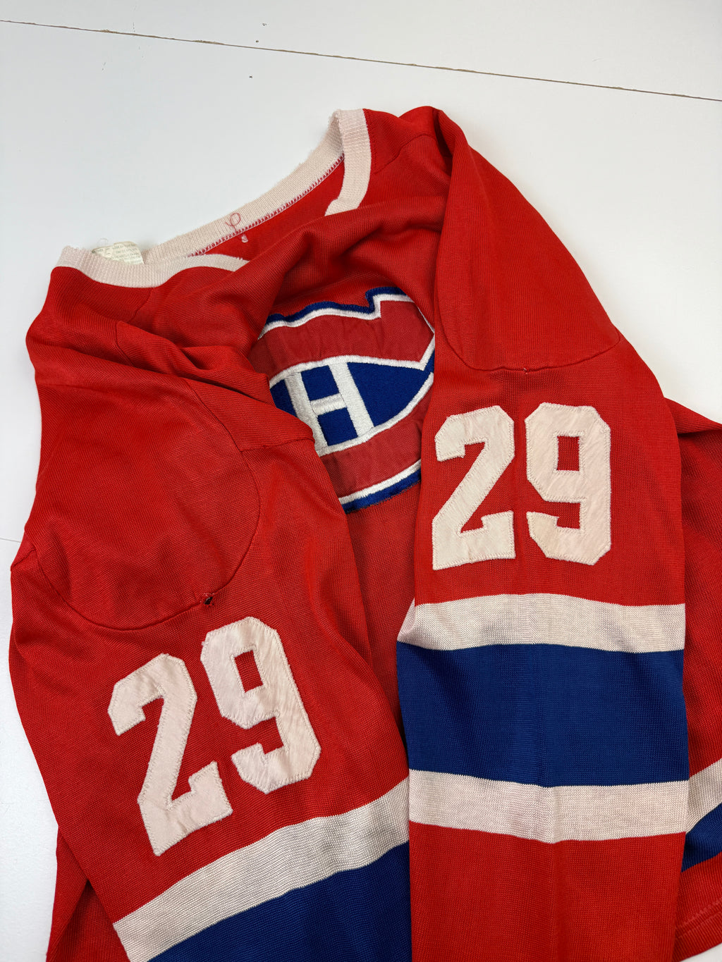 Vintage Distressed Montreal Canadiens Hockey Jersey