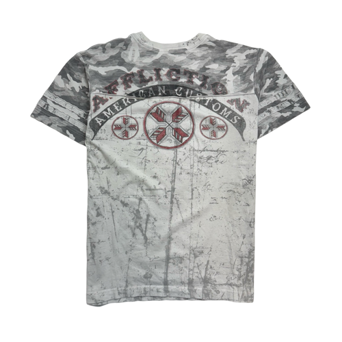 Vintage Y2k Affliction Camo Tee White | Vintage Clothing Store Canada