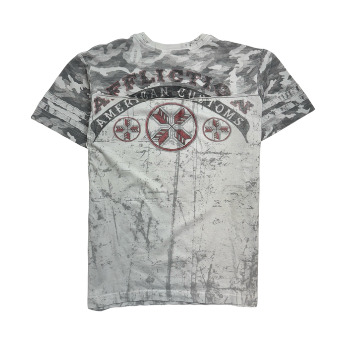 Vintage Y2k Affliction Camo Tee White | Vitnage Clothing Store Canada