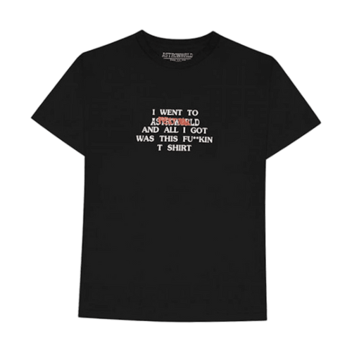 Travis Scott Astroworld Where were you Tee Black | Vintage Clothing Store Canada