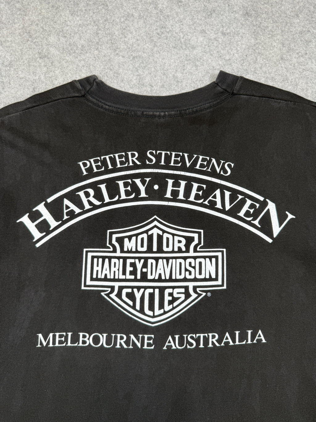 Vintage Harley Davidson No Worries Tee Black