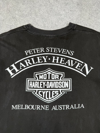 Vintage Harley Davidson No Worries Tee Black