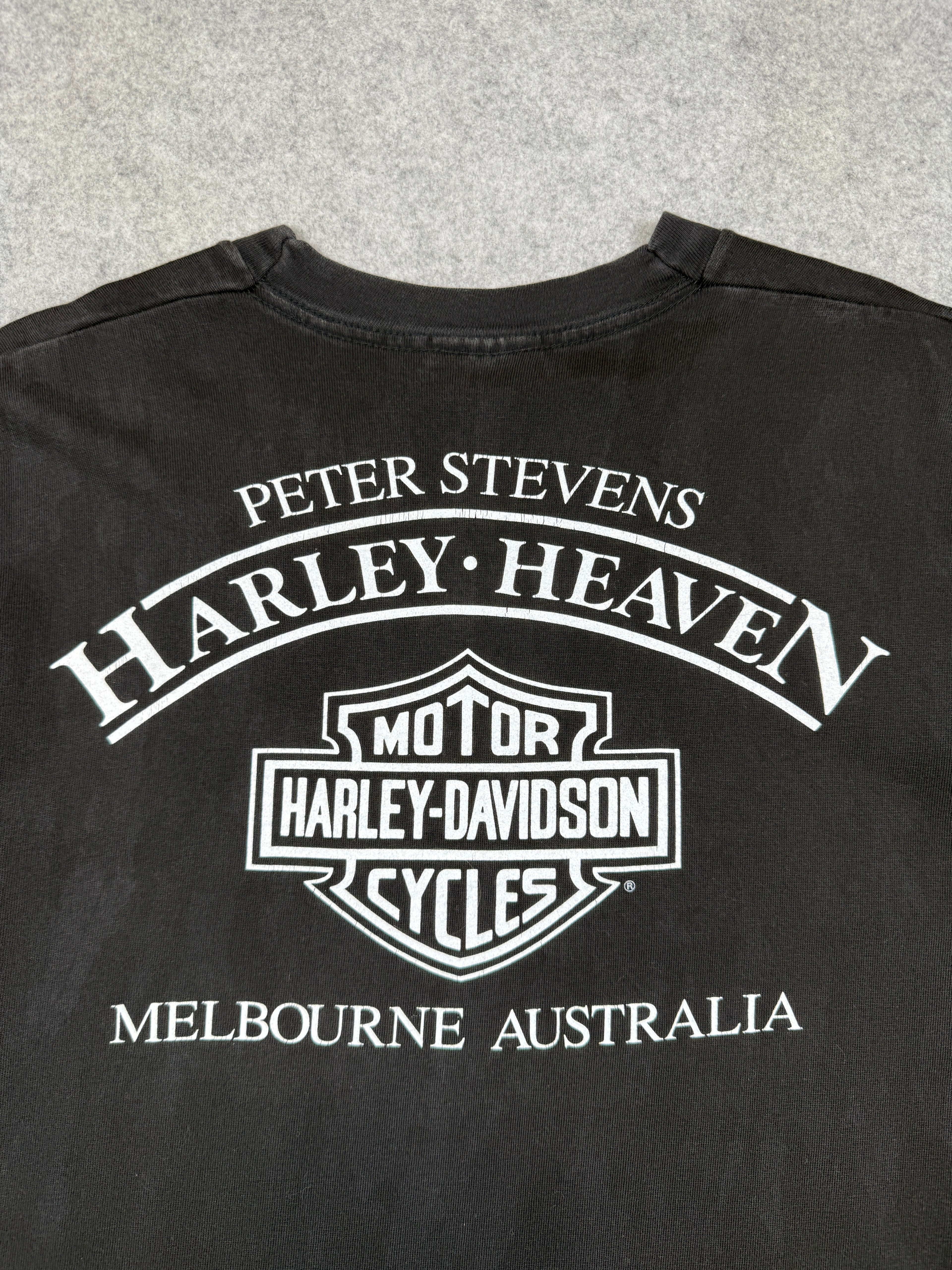 Vintage Harley Davidson No Worries Tee Black