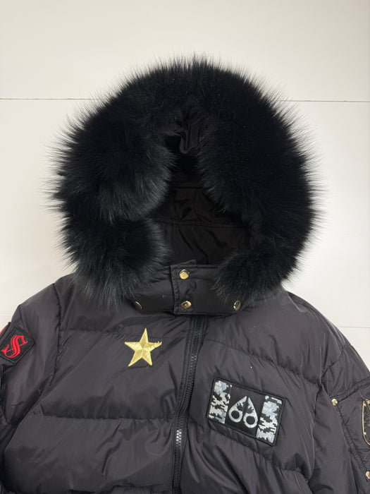 Moose Knuckles Patch Collington Bomber Jacket (USED) | Vitnage Clothing Store Canada