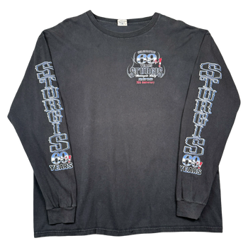 Vintage Harley Davidson Sturgis 70th Anniversary L/S Tee Black