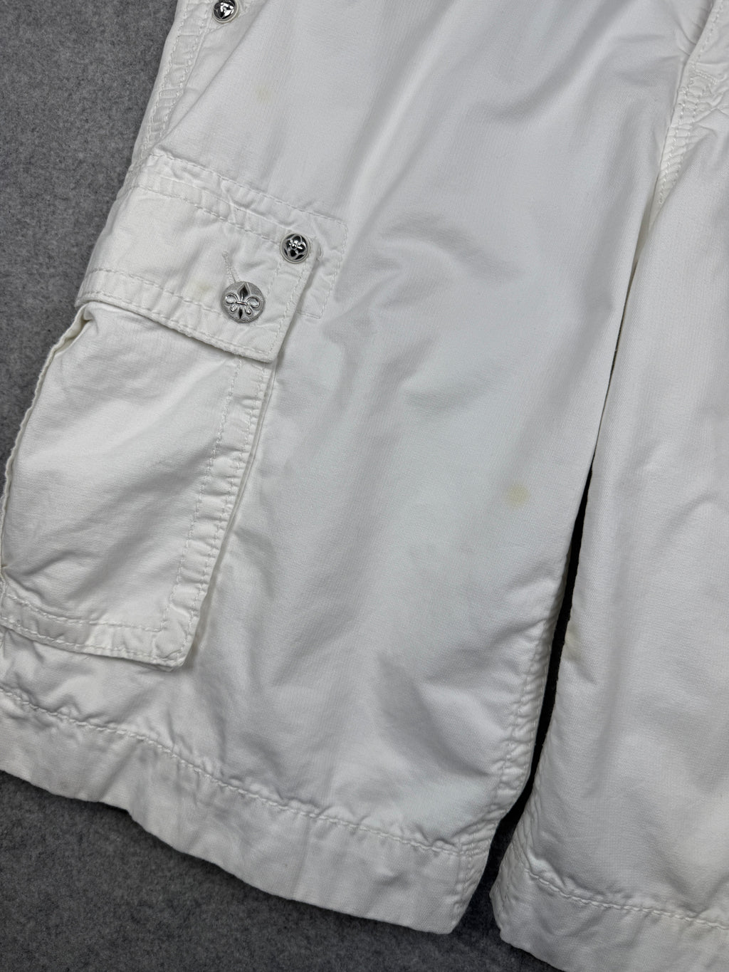 Rock Revival Cargo Shorts White