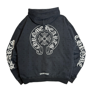 Chrome Hearts Monogram Cross Dagger Zip Up Sweater Black