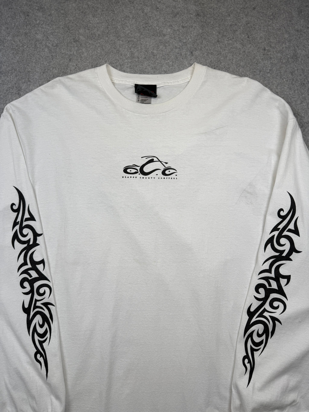 Vintage Orange County Choppers Tribal Sleeve L/S Tee White
