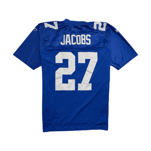 Vintage NFL New York Giants Brandon Jacobs Jersey Blue | Vintage Clothing Store Canada