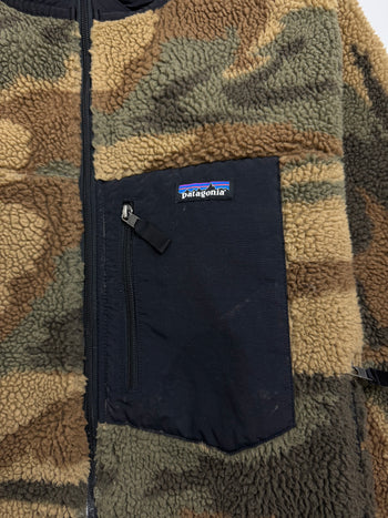 (XXL) Vintage Patagonia Retro X Fleece Zip-Up Jacket Camo