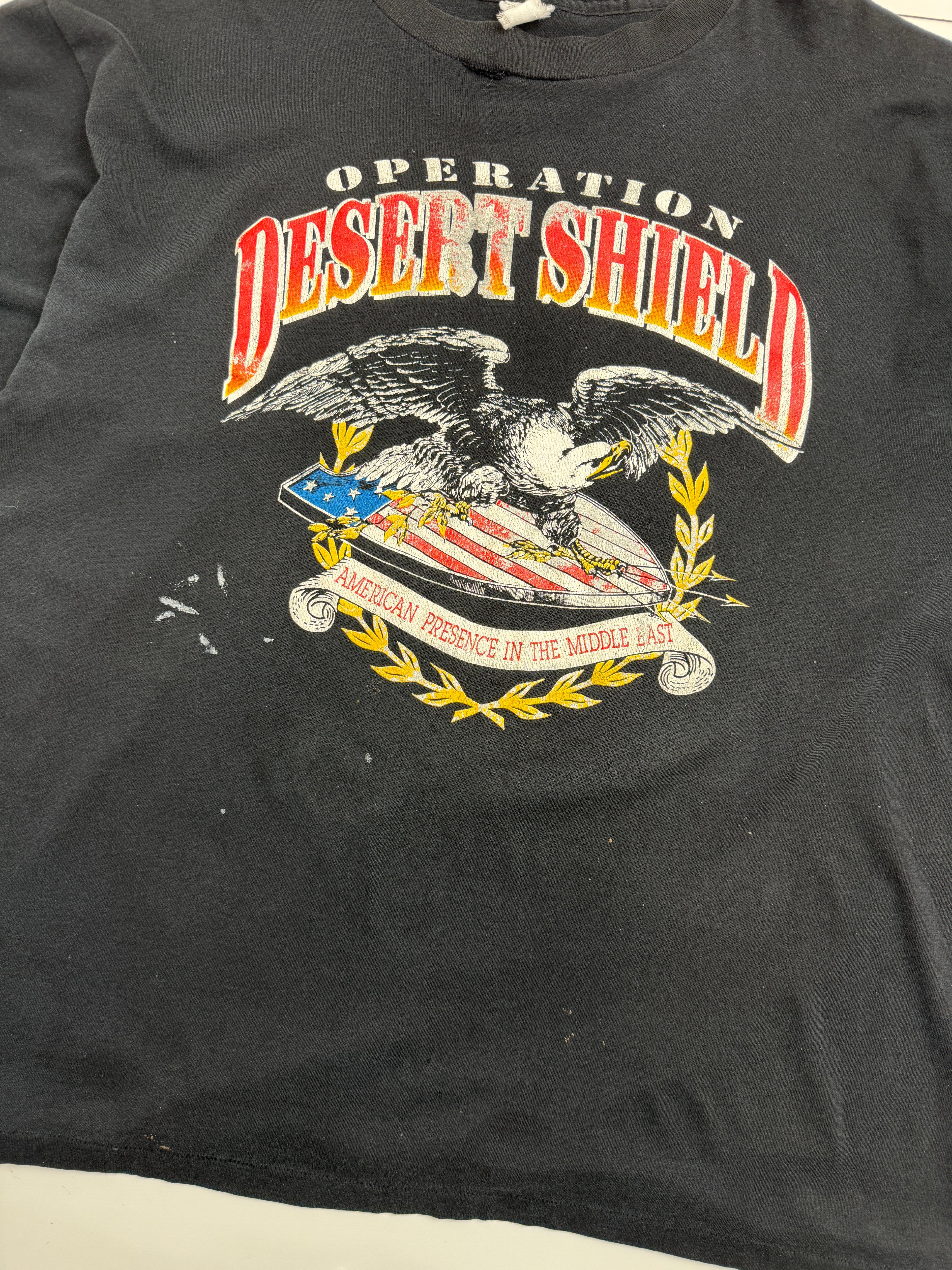 Vintage Operation Desert Shield Tee Black