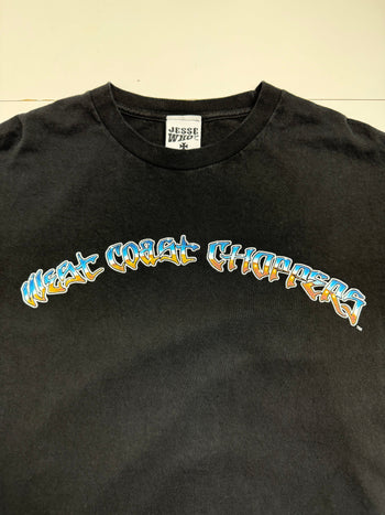 (L) Vintage West Coast Choppers Biker L/S Tee Black