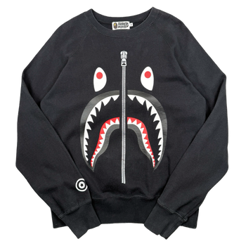 BAPE Shark Zipper Crewneck Black (USED)