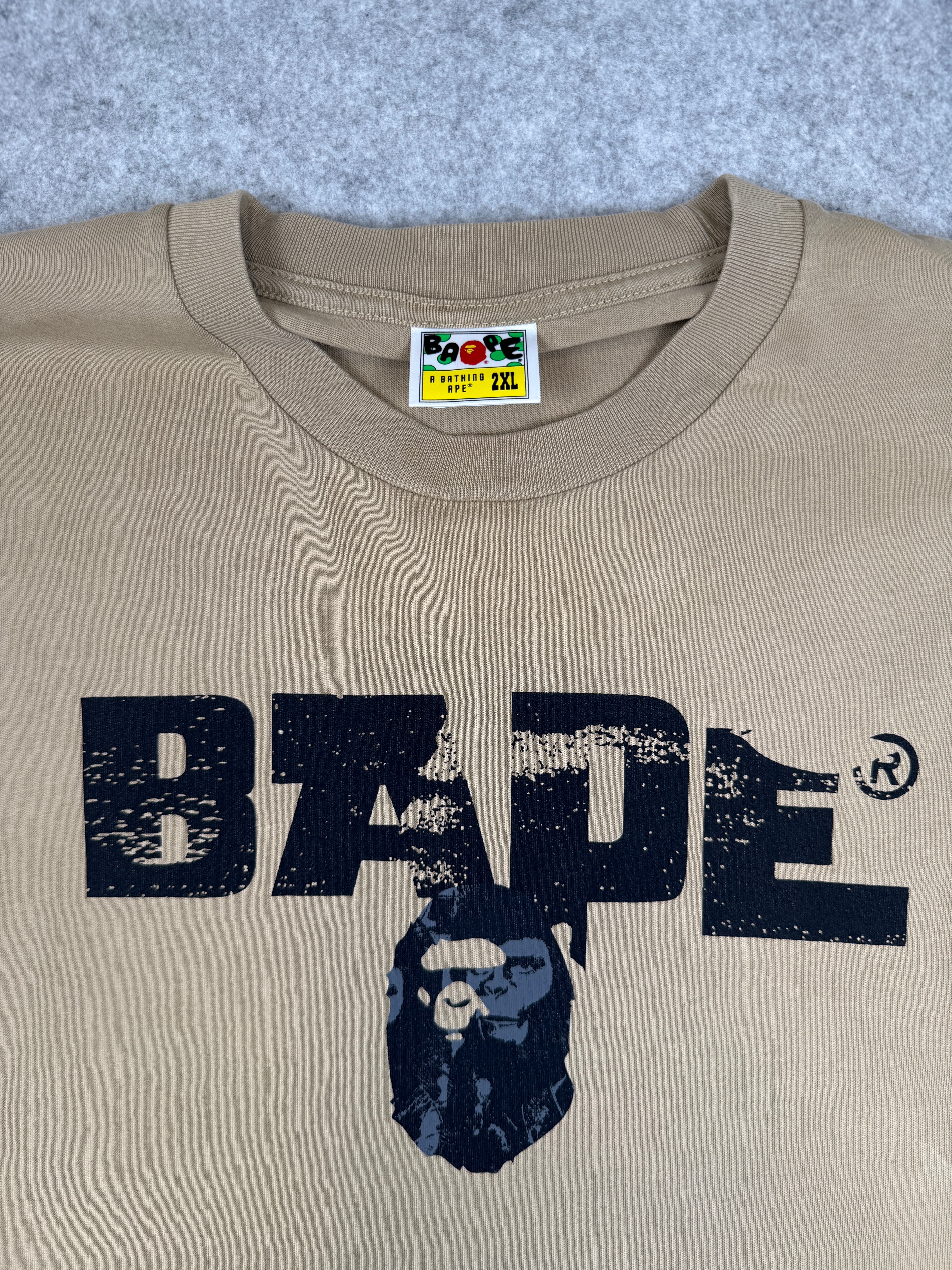 BAPE Army Relaxed Fit Tee Beige (USED)