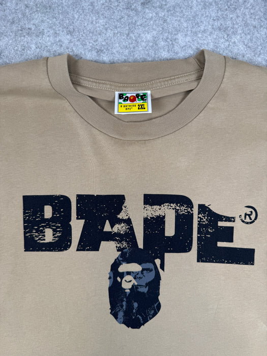 BAPE Army Relaxed Fit Tee Beige (USED) | Vitnage Clothing Store Canada