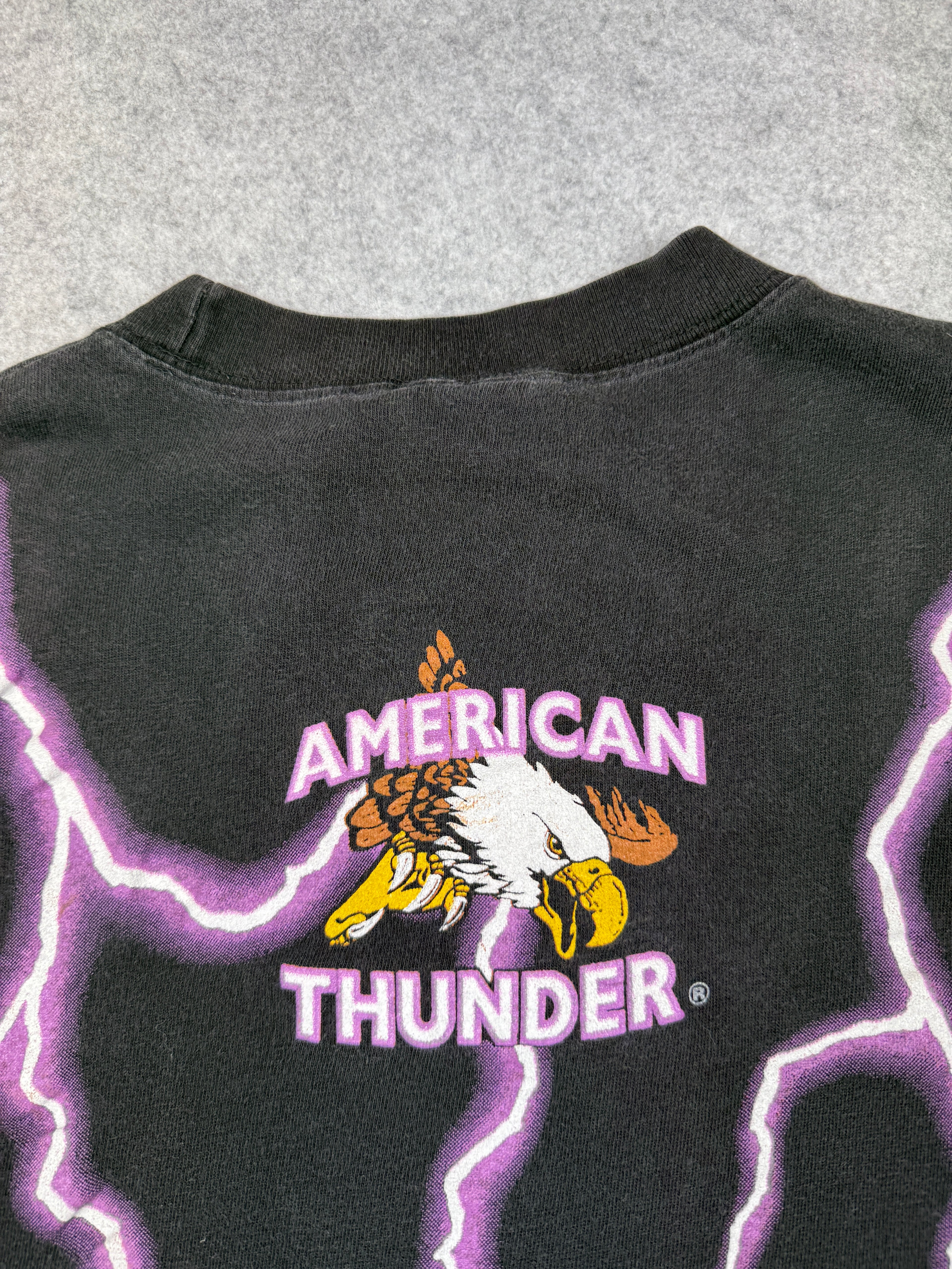 Vintage American Thunder Leader Of The Pack Tee Black