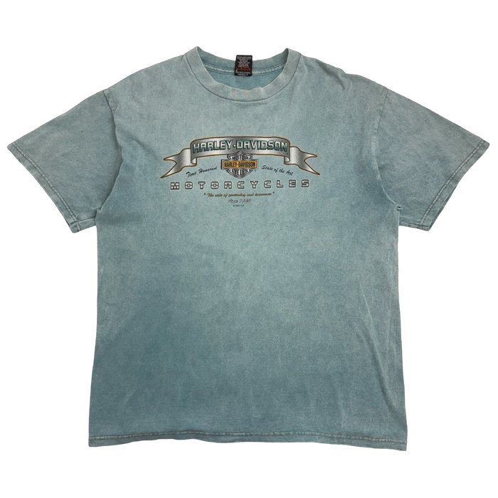 Vintage 1999 Harley Davidson Puerto Rico Tee Blue | Vitnage Clothing Store Canada