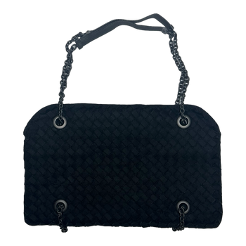 Bottega Veneta Intrecciato Duo Bag Black