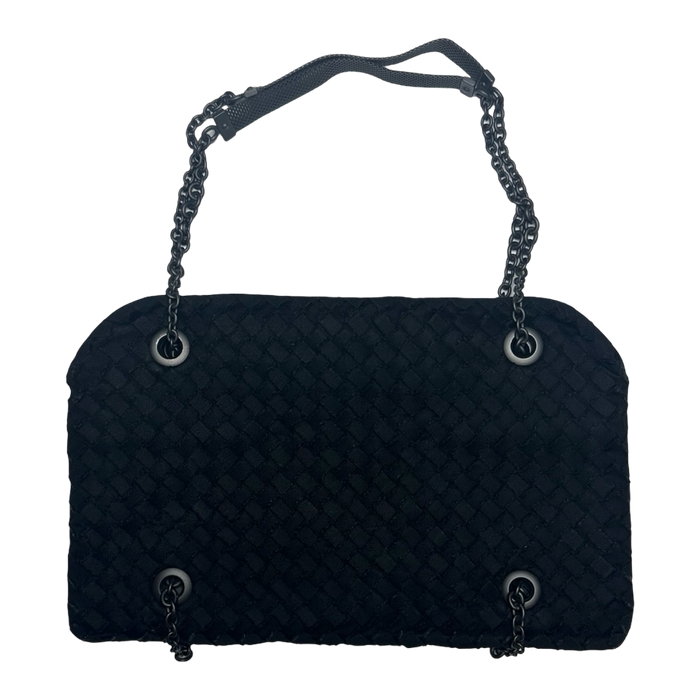 Bottega Veneta Intrecciato Duo Bag Black | Vitnage Clothing Store Canada