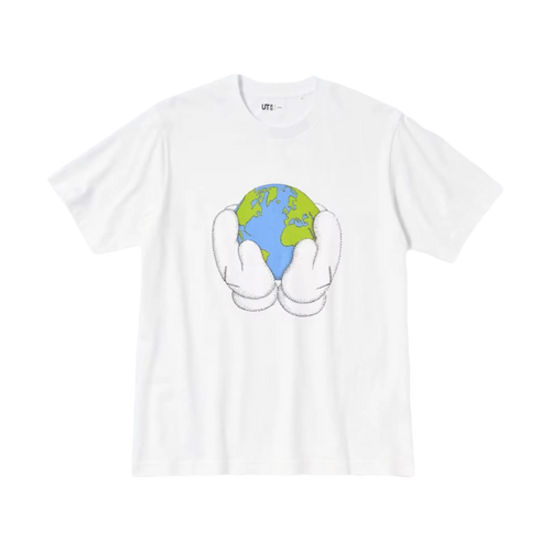 KAWS x Uniqlo Peace For All S/S Graphic Tee White | Vintage Clothing Store Canada