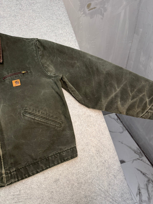 Vintage 2000’s Carhartt Detroit Work Jacket Moss Green | Vitnage Clothing Store Canada