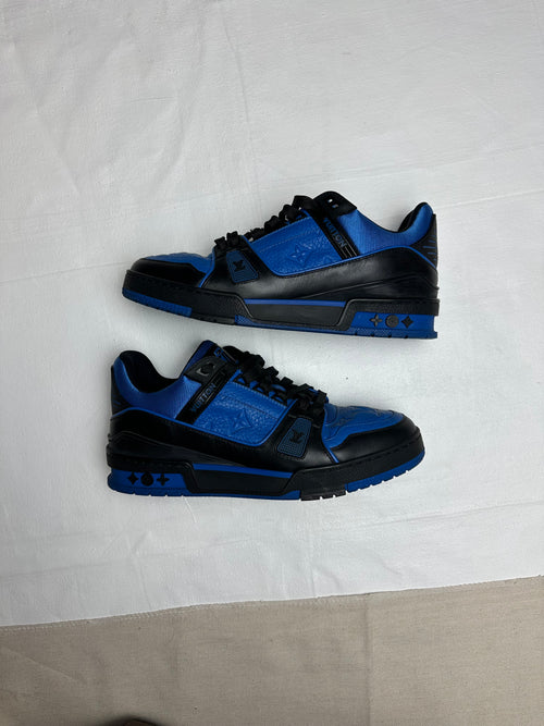 Louis Vuitton LV Trainer Black Blue (USED) | Vintage Clothing Store Canada