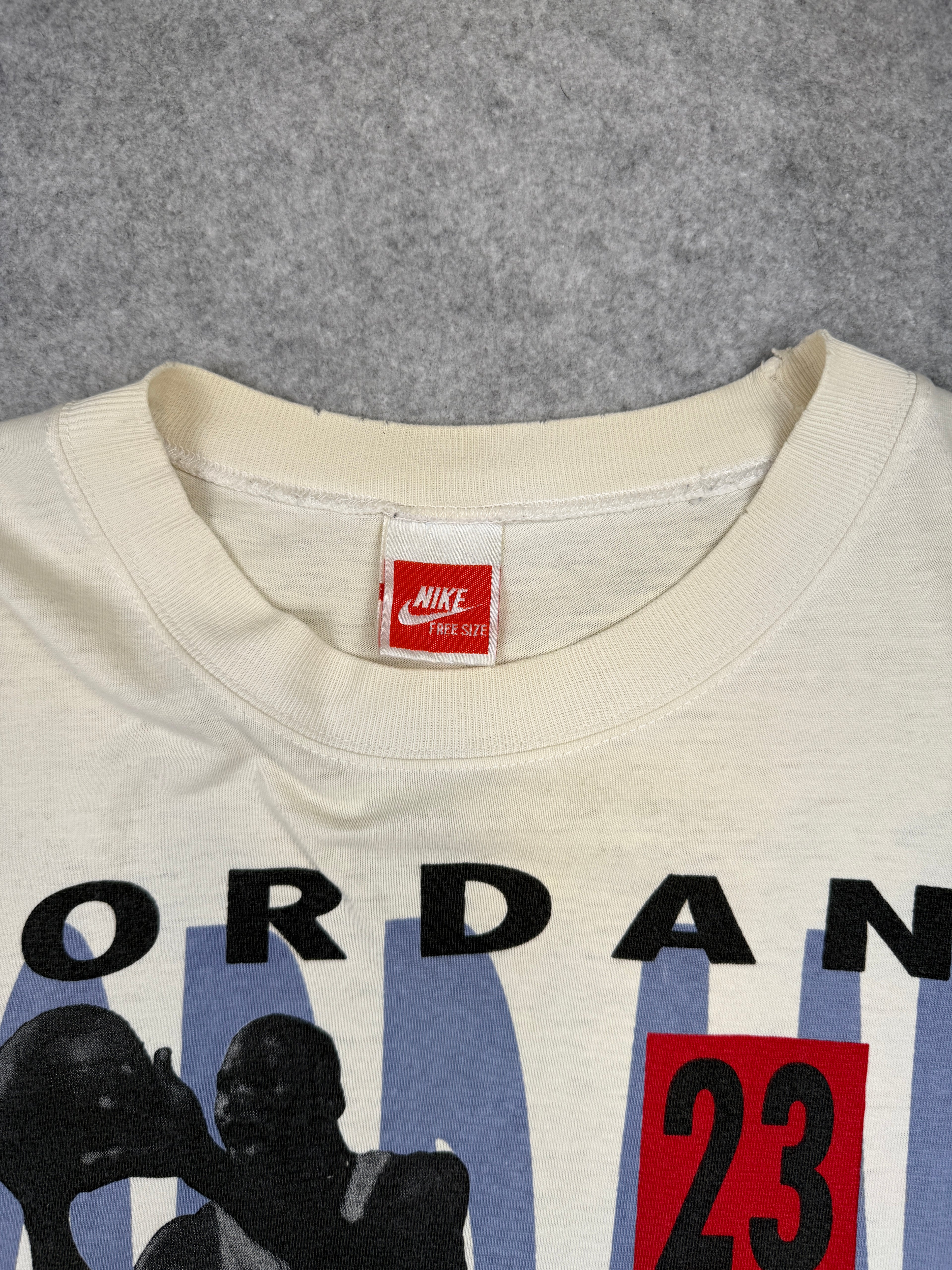 Vintage 90s Nike Jordan Pippen Back to Back Tee White