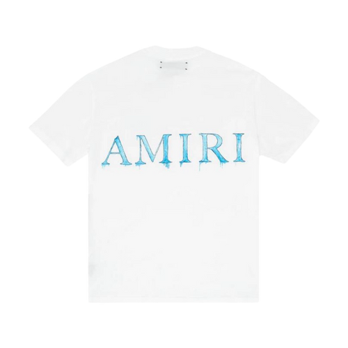 Amiri MA Frost Blue Tee White | Vintage Clothing Store Canada