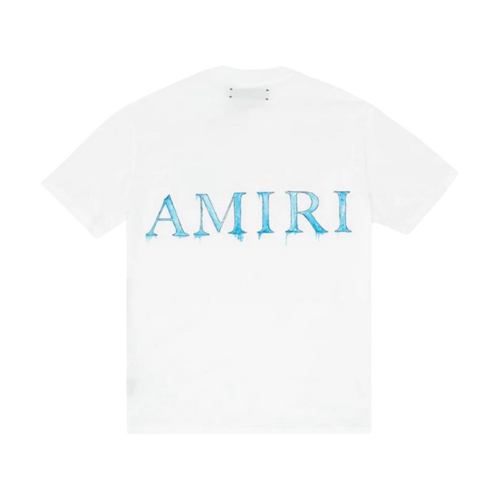 Amiri MA Frost Blue Tee White | Vitnage Clothing Store Canada