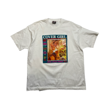 Vintage 90s Cover Girl Magazine Tee White