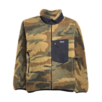 (XXL) Vintage Patagonia Retro X Fleece Zip-Up Jacket Camo