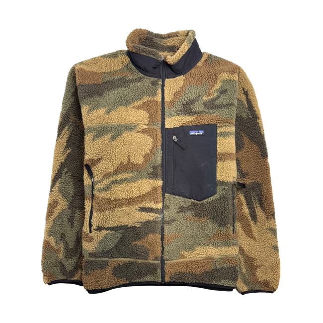 (XXL) Vintage Patagonia Retro X Fleece Zip-Up Jacket Camo