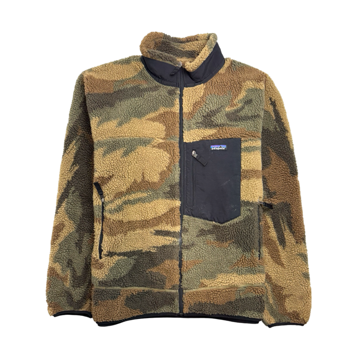 (XXL) Vintage Patagonia Retro X Fleece Zip-Up Jacket Camo | Vitnage Clothing Store Canada