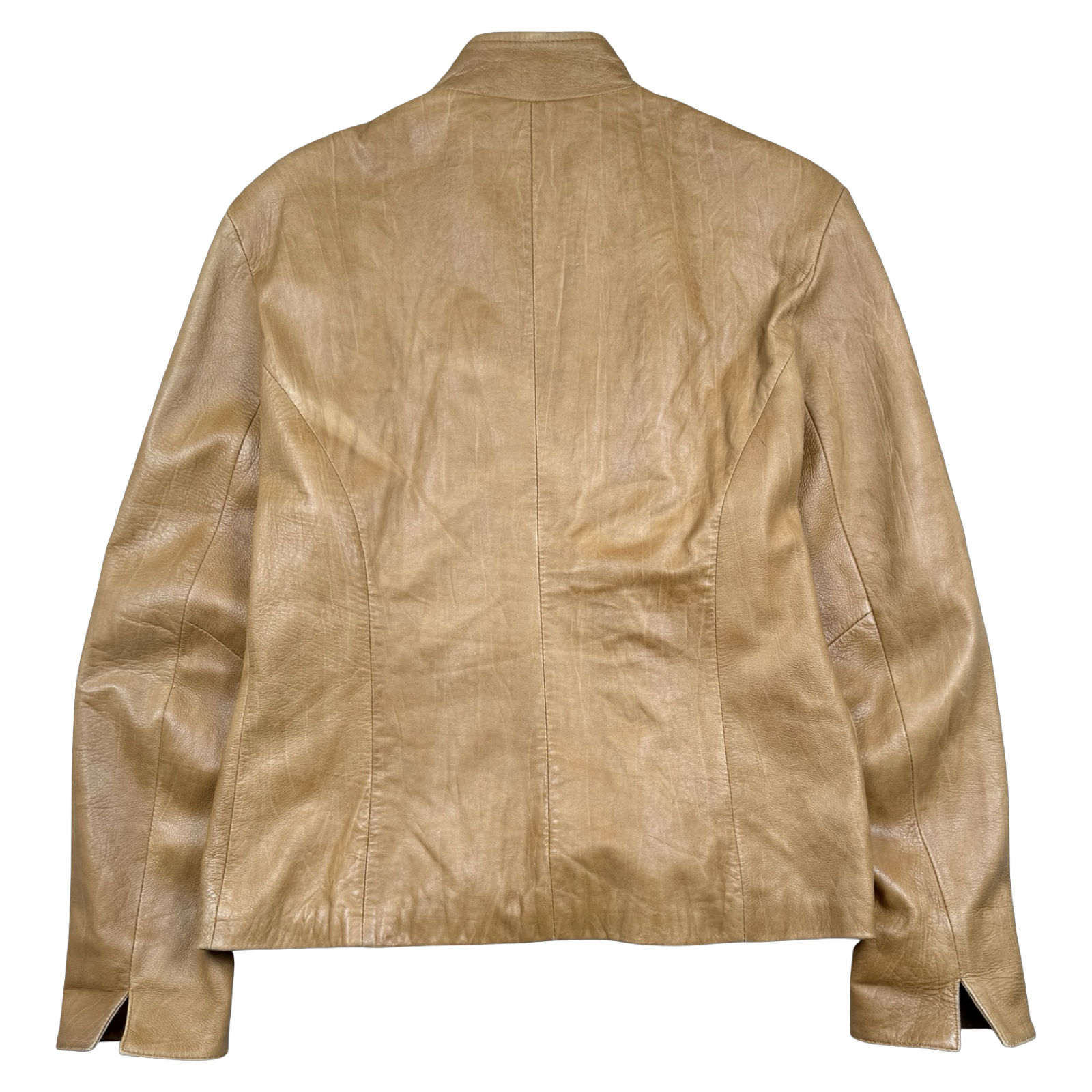 Women’s Vintage Vera Pelle Leather Jacket Tan