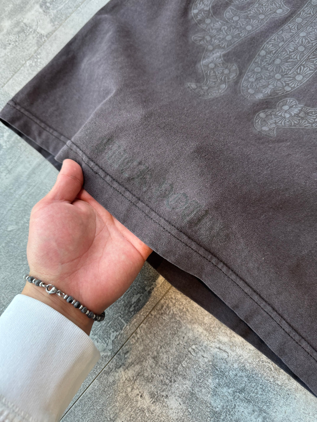 Vintage Chrome Hearts Vine Dagger Pocket Tee Black