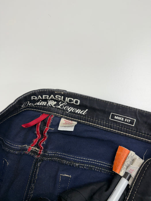 Parasuco Mike Fit Wrinkled Pants Black | Vitnage Clothing Store Canada