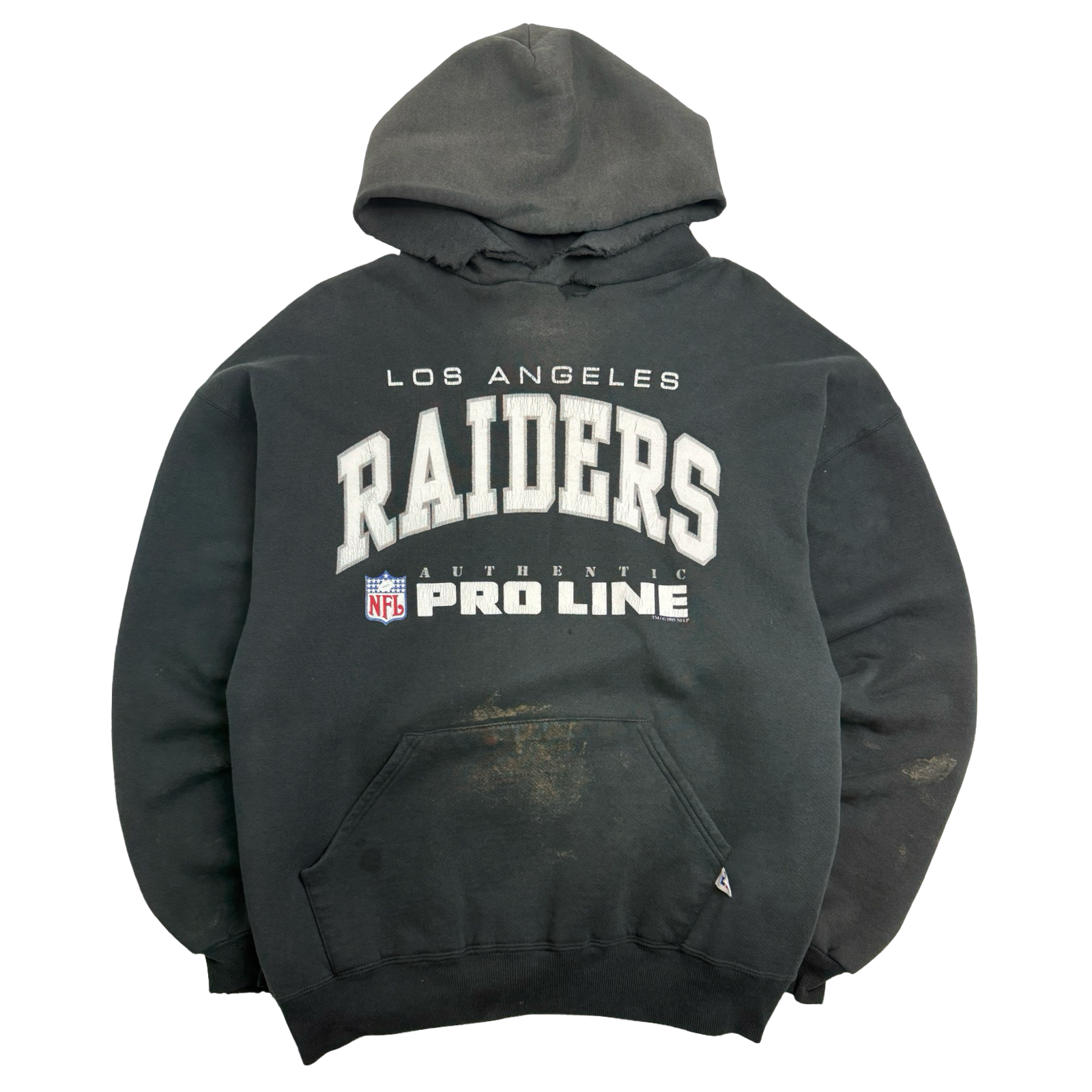 Vintage 90's LA Raiders Hoodie Black