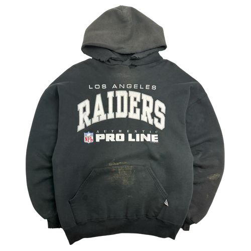Vintage 90's LA Raiders Hoodie Black | Vintage Clothing Store Canada