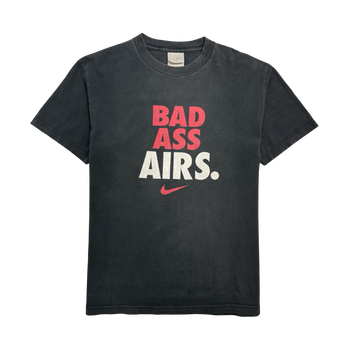 Vintage 2000s Nike Bad A** Airs Tee Faded Black