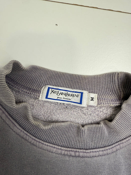 Vintage Yves Saint Laurent Sweatshirt Washed Purple | Vitnage Clothing Store Canada