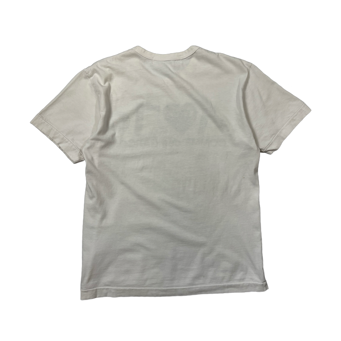 Commes Des Garcon PLAY Heart Shirt White (USED) | Vitnage Clothing Store Canada