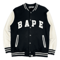 BAPE Varsity Jacket Black/White (USED)
