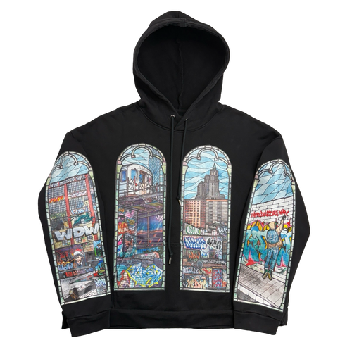 Who Decides War Politics As Usual Hoodie Black (USED) | Vintage Clothing Store Canada